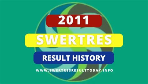 swertres result history 2011 today